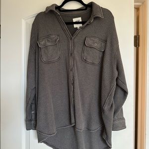 Aerie Lumberjack button up size small